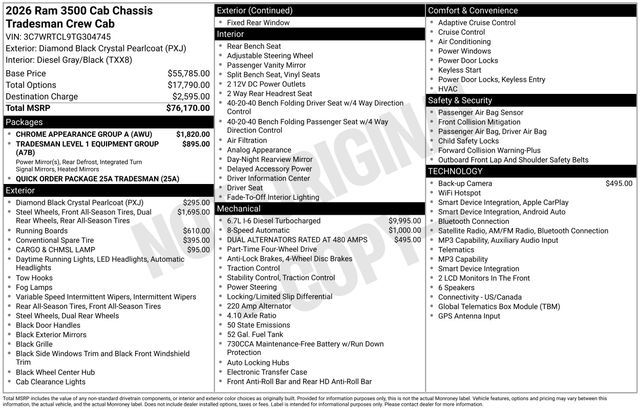2026 Ram 3500 Tradesman
