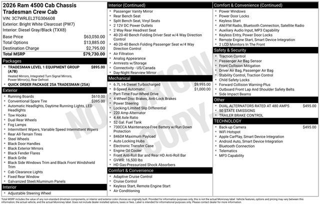 2026 Ram 4500 Tradesman